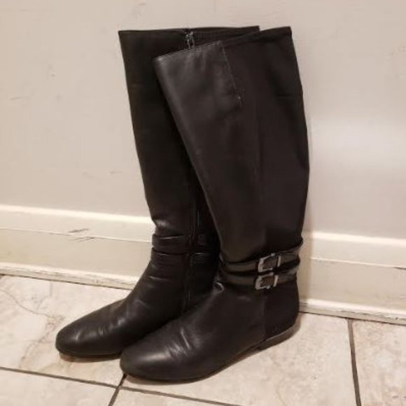 Enzo Angiolini "Eazoot" Black Riding Boot - Picture 4 of 6